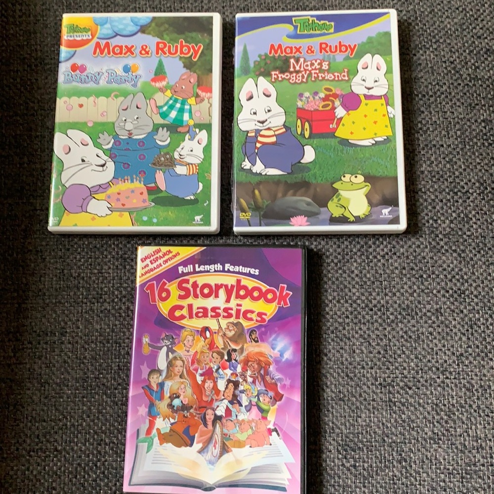 Set Of 3 DVDs - 2 Max & Ruby, Storybook Classics